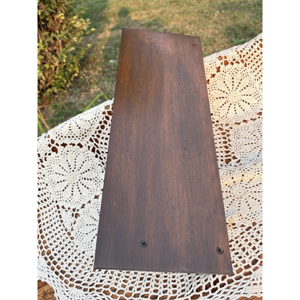 Wall Shelf 20" Spindle Rail Plate Groove Farmhouse Country Cottage Display - Picture 4 of 8